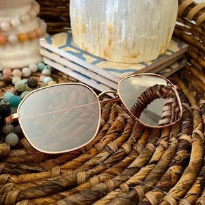 Kittenish Rose Gold Pink Sunglasses
